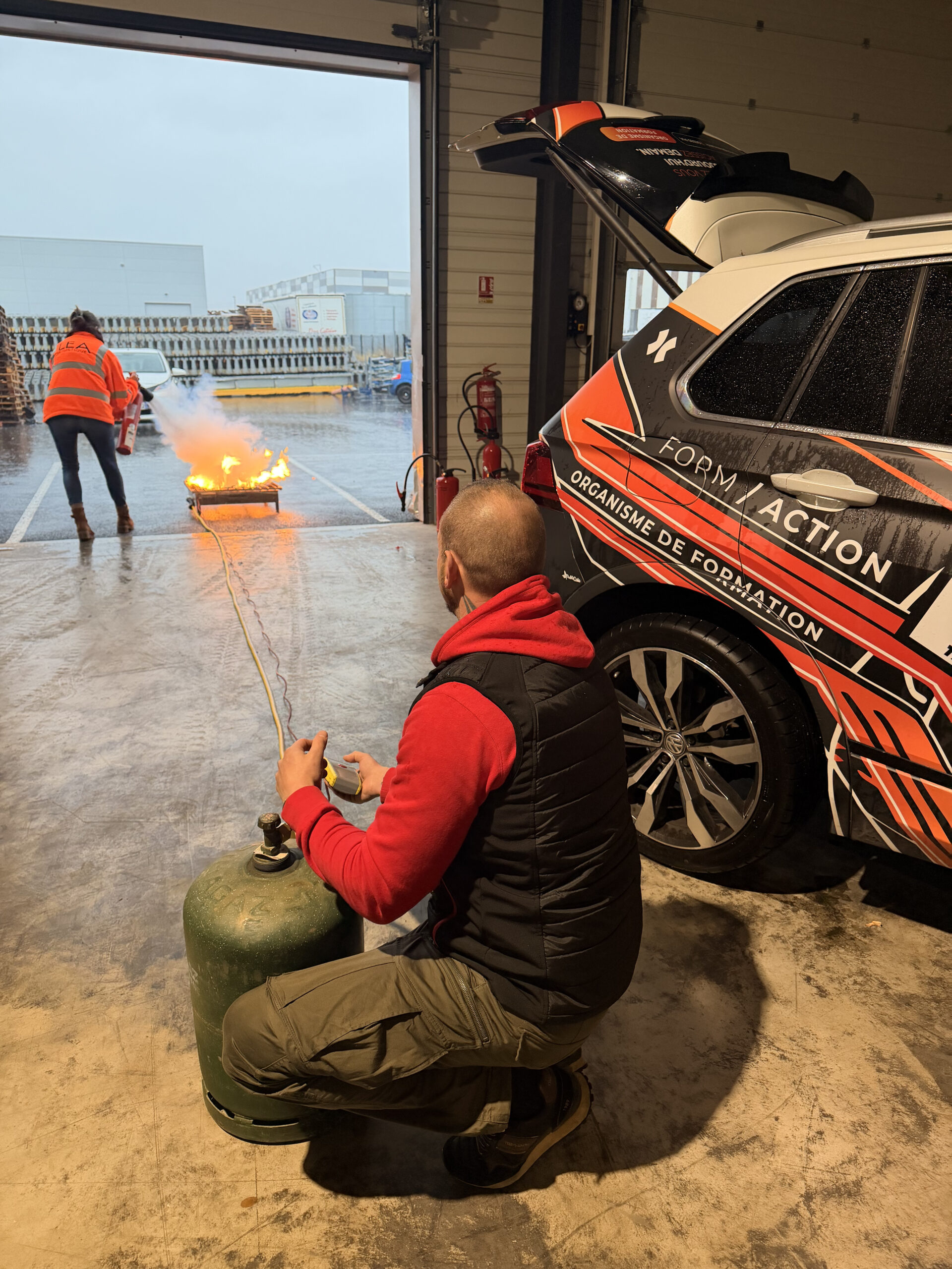 Formation EPI – manipulation d’extincteur et intervention en cas de départ de feu