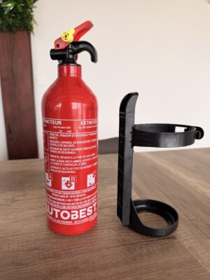 Extincteur 1kg à poudre avec support