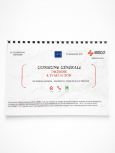 Consigne incendie évacuation entreprise