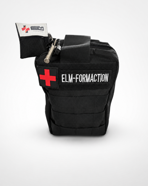 Trousse de secours multirisques noire ELM Formaction